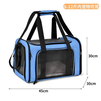 Large Capacity Mesh Breathable Pet Bag Outdoor Portable Cat Backpack Breathable Mesh Pet Travel Carrier Cats Daily Outdoor Use