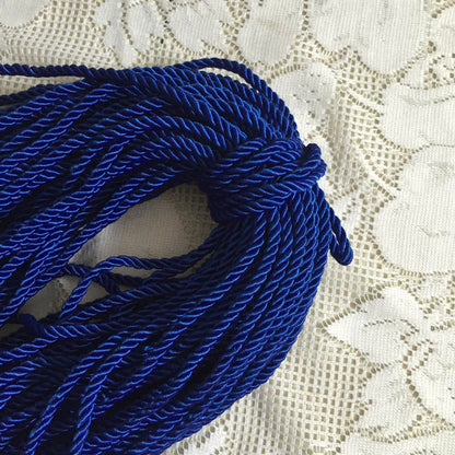 5MM Twisted Cord Rope Trim Craft Decorative Polyester Rope Handmade Cording for Sewing Crafts Upholstery Home Decor 5m