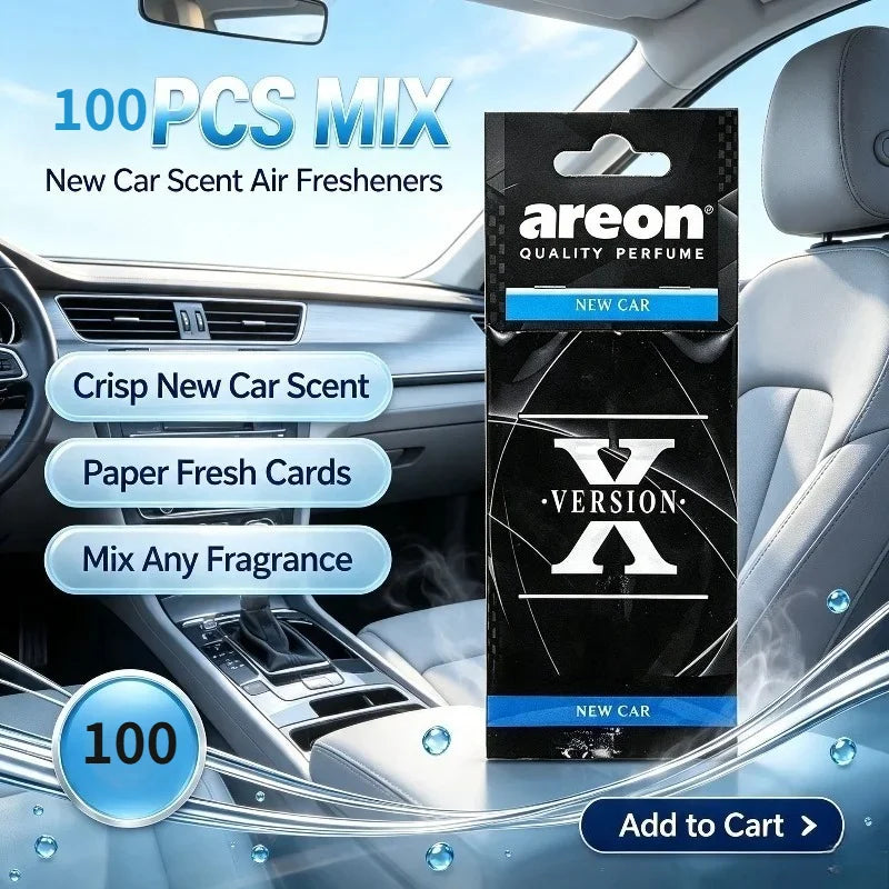 Version X Hanging Car Fragrance Paper Scent Cards 6 Mixed Scents For Car Home And Outdoor Scene Decoration