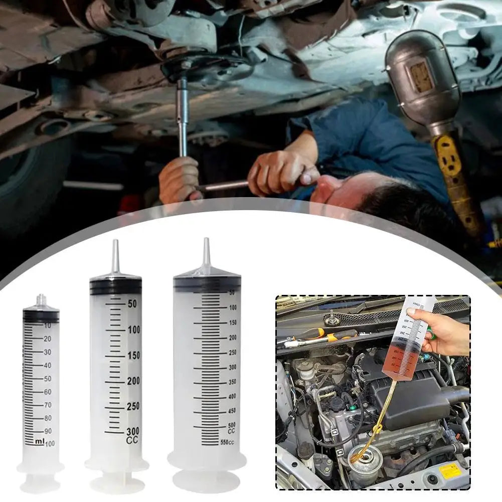 550ML Needle Barrel Oil Pump Syringe Large Syringes Reusable Pump Measuring With Scale Syringe With Tube ﻿