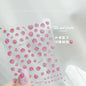 Lovely Red Fruit Strawberry Cherry Bowknot Love Heart Star Silk Ribbon 5D Nail Art Stickers Chic Self Adhesive Manicure Decal