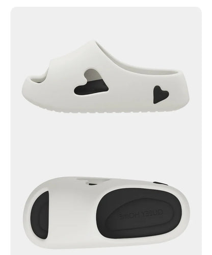 Summer Indoor Outdoor Women Sandal Platform Style Soft EVA Non Slip Love Design Home House Slippers Beach Slides Flip Flops shoe
