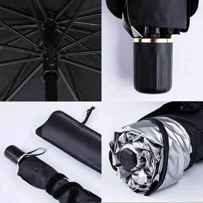 Car Sunshade Umbrella Front Windshield Silver Glue Sunshade Umbrella Uv Resistant Folding Car Umbrella Car Sunscreen