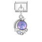 Wholeasle Shiny Zircon Shell Love Heart Devil Eyes Italian Charm Links Fit 9mm Stainless Steel Bracelet Women Jewelry DIY Making