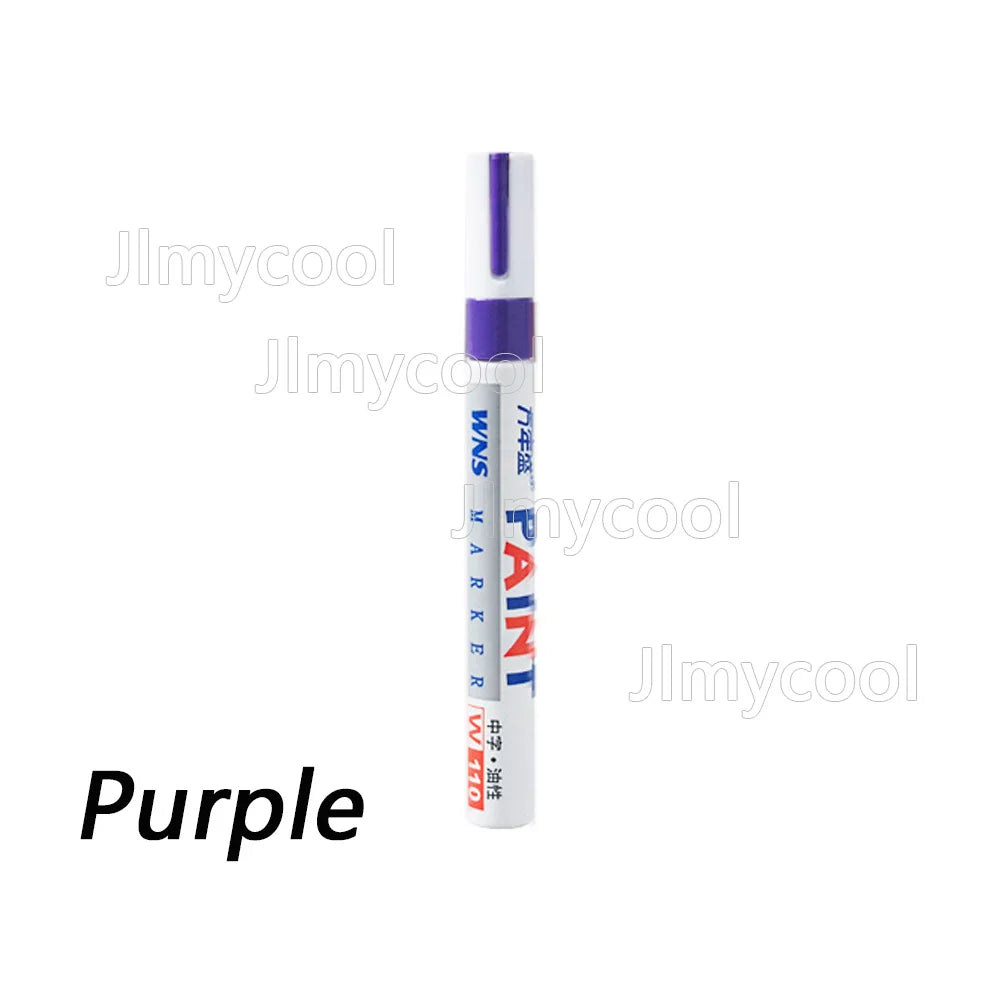 Car Paint Scratches Repair Brush Pen Black White Red Silver Waterproof Water Paint Marker Pen Car Tire Tread Care Automotive
