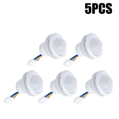 Mini Motion Sensor Light Switch 110-220V PIR Sensor Smart Detection Time Delay Adjustable Infrared Induction Detector