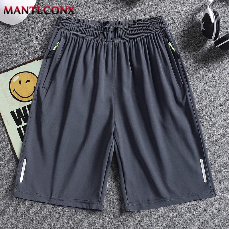Men's Sports Shorts Elastic Workout Jogging Bottom Casual Gym Fitness Summer Short Pants Men Short Quick Dry Training Running XL
