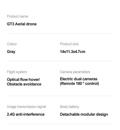 Lenovo GT3 GPS Drone 8K Aerial HD Photography Optical Flow Positioning Five-side Obstacle Avoidance Brushless Foldable Drone