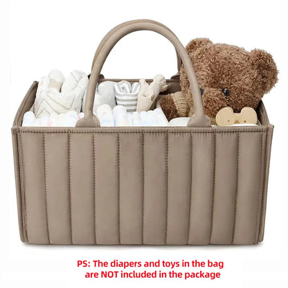PANGDUBE Baby Diaper Organizer Bag Folding Portable Diaper Stackers & Caddies High Capacity Storage Bag for Baby Things