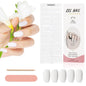 16/20/22Tips Semi-Cured Gel Nail Wraps Full Cover Manicure DIY Waterproof Long Lasting Gel Nail Stickers set for UV Lamp Need