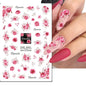 3d Nail Art Decals Spring Booming Violets Lavenders Purple Blue Pink Flowers Butterflys Stickers Decoration For Nail Tips Beauty