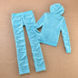 Solid Color Velvet Tracksuit 2025 Women's Zipper Top and Pants Suit Two-Piece Set