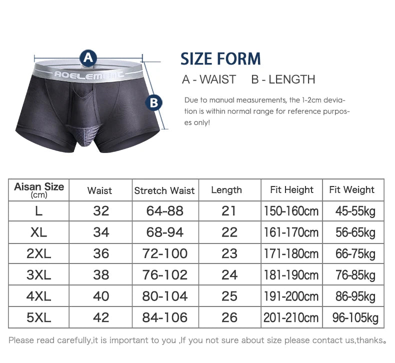 Bullet Separation Underwear Men's Ventilated and Breathable Summer Dry Underwear Ice Silk Pouch Ice Health Boxer Briefs