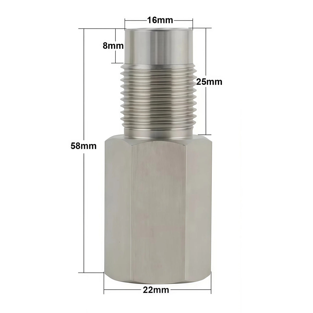 1PCS Oxygen Sensor Adapter Car Inspection Engine Light Fixing Catalytic Network Oxygen Sensor Interval Mini Catalytic Converter
