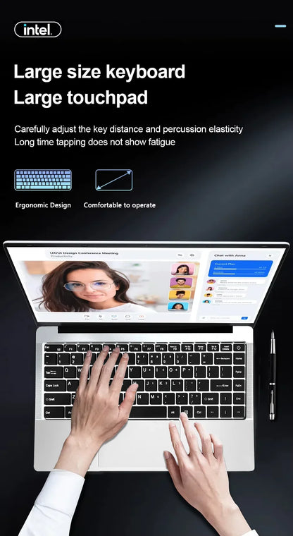 2026 New Office I7 Laptop Intel Core I7-8650U Windows 11 Pro 12GB RAM 1TB/2TB SSD 4K HD Notebook Study Laptops