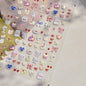 Colorful Water Bubble 5D Nail Art Stickers Goldfish Koi carp Dreamy Polarized Dreamlike Self Adhesive Delicate Manicure Decals