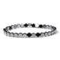 Men Hematite Bracelet Loss Weight No-magnetic Black Hematite Bead Bracelet Healing Health Therapy Balance Pulsera Jewelry Gift