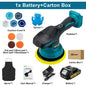 Gisam Cordless Car Polisher 8 Gears Adjustable Auto Electric Waxing Sanding Sealing Glaze Power Tool Fit Makita 18v Battery Pin