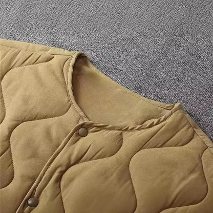 Vintage M65 Liner Jacket Men Winter New Khaki Thick Multi-pocket Tooling Padded Jacket Long Sleeve Cardigan Hunting Coat