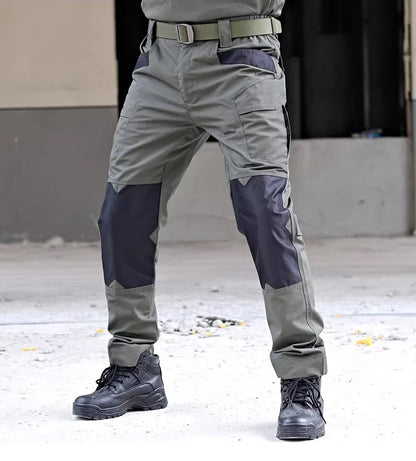 Men's Tactical Pants Outdoor Multi-functional Training Pants with Pockets Waterproof Quick-drying Cargo Pants