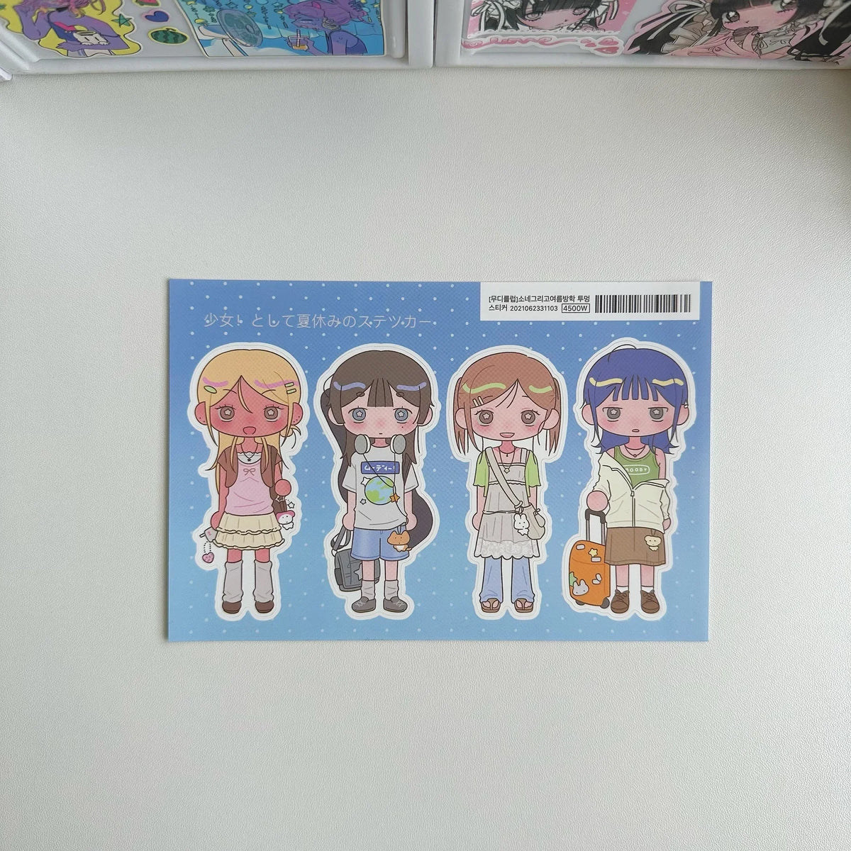 Cute Sweet Cool Japanese Shibuya Girl Sticker Korean Kawaii Cartoon Y2k Stickers Hand Account Diary Scrapbook Decorative Sticker