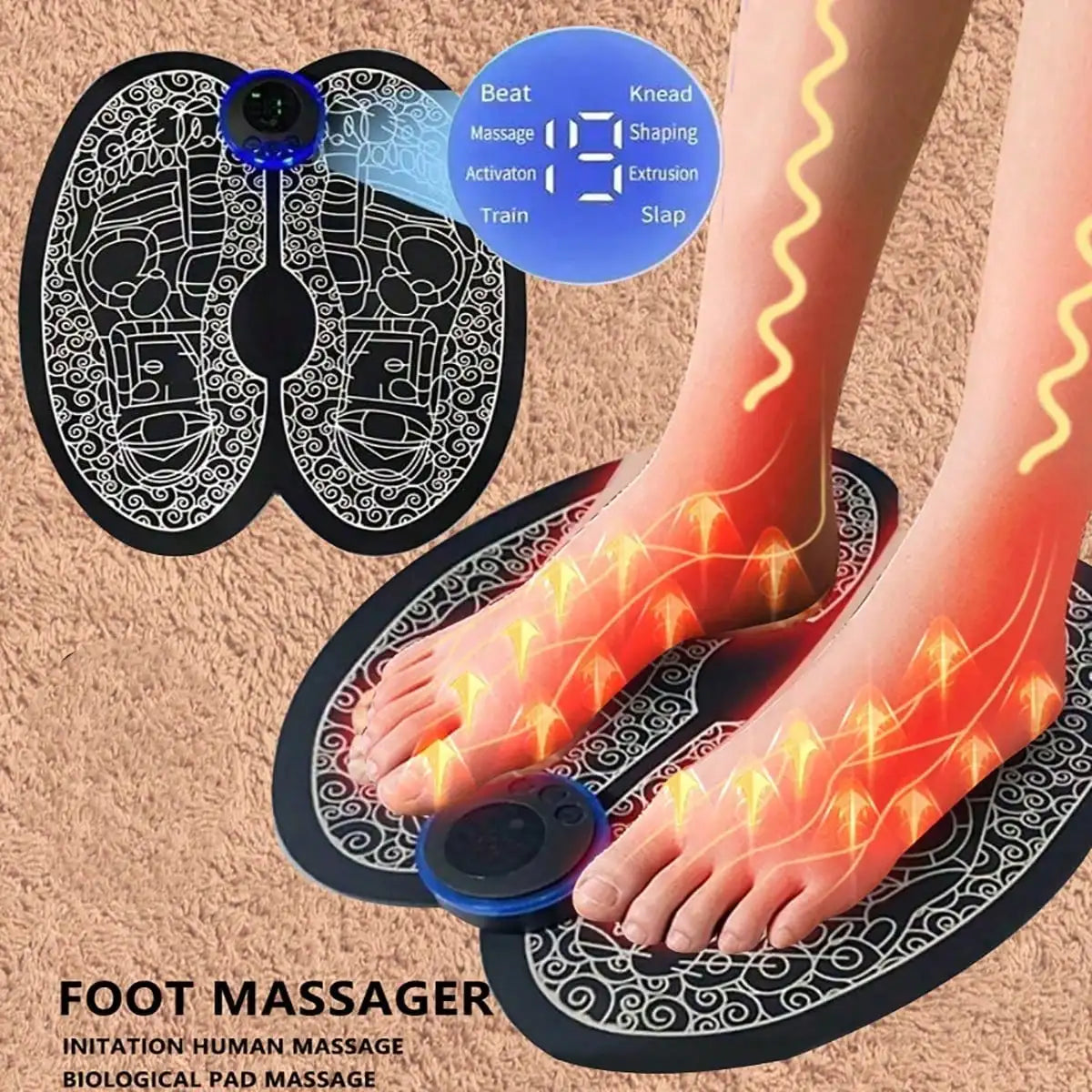 2026Rechargeable Electric Foot Massager - Improves Blood Circulation And Relaxes Muscles