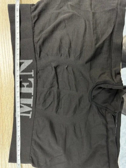5 Pcs Thin Style Men's High Elastic Plain Color Comfortable Boxer Briefs Panties Breathable Pantyhose