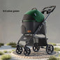 Pet Stroller Lightweight Foldable Detachable Cat Dog Carrier Outdoor Portable One Button Folding Pet Trolley Stroller for Dog