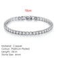 Fashion Multicolor Tennis Bracelet for Women 2.5/3/4/5mm Zirconia Charm Designer Tennis Chain Men Bracelet Wedding Jewelry KC128