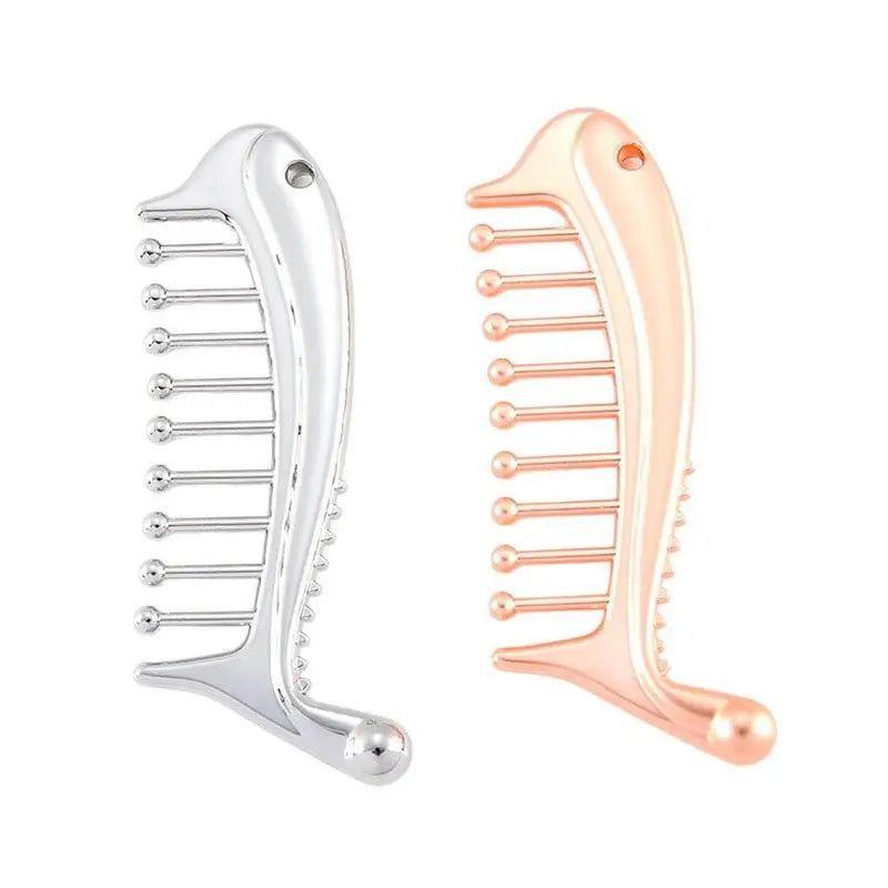 Manual Head Massager Scalp Comb Protable Stainless Steel Gua Sha Facial Tool Trigger Point Massager Tool For Foot Hand Back