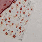 Colorful Bagful Jellyfish Bubbles Swimming Rings Rainbow Stars Ocean Starfish Self Adhesive 5D Nail Art Sticker Manicure Decal