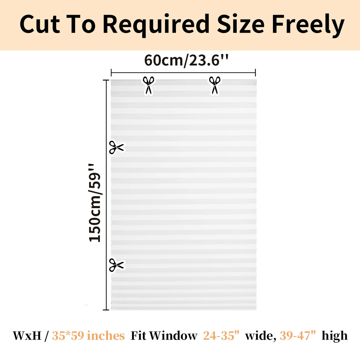 1Pc Shades Self-adhesive Half/Full Windows Nonwoven Folding Curtain Bathroom Balcony Living Room Balcony Curtains Pleated Blinds