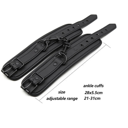 Thierry Adjustable Erotic PU Leather Handcuffs Wrist Ankle Cuffs Bondage Restraints Adult Games BDSM Sex Toys Exotic Accessories