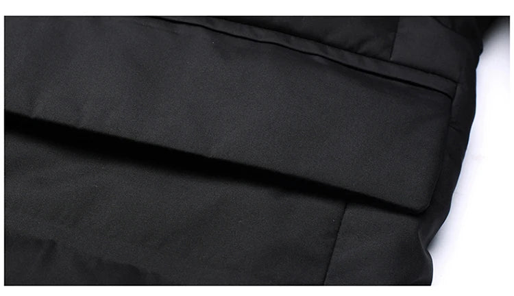 Winter New Style 90 White Duck Down Men's High-End Quality Scarf Collar Casual Suit Jacket