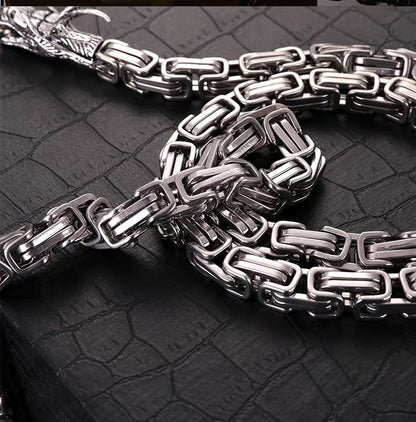 EDC Self Defense Whip Titanium Steel Necklace Fashion Chain Waist Dragon Head Pendants Bracelets Boy Gadgets For Men Cool Gifts