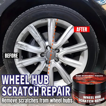 Car Wheel Rim Scratch Refurbishment Paste, Tire Rim Scratch Paint Repair Paste - Black And White Silver Aluminum Alloy Rim Profe