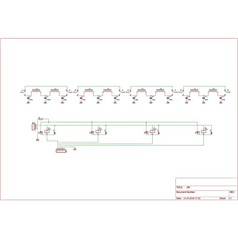 XF-LPF-HF filter  12v 100W HF low pass LPF unit 3.5Mhz-30Mhz