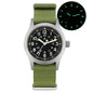 Militado ML05 38mm Military Watch Miyota 2035 Movement Domed Sapphire Crystal C3 Green Luminous 10Bar Waterproof Vintage Watches