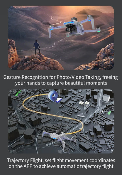 X40 PRO GPS Drone Profesional 8K HD Camera 3-axis Gimbal Aerial Brushless Motors 360° Obstacle Avoidance 5G FPV Security Drones