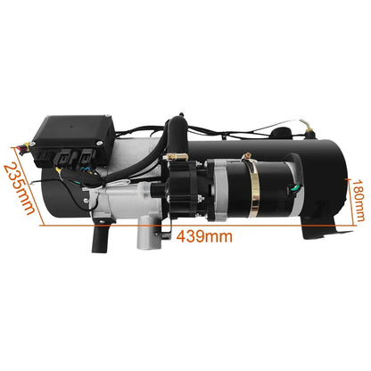 SIHAO 10KW Heavy‑Duty Water‑Type Diesel Heater, 12V‑24V Universal Vehicle Preheater, Robust Fuel Heating Unit for Automobile Engine Warm‑up and Passenger Cabin Heating Work