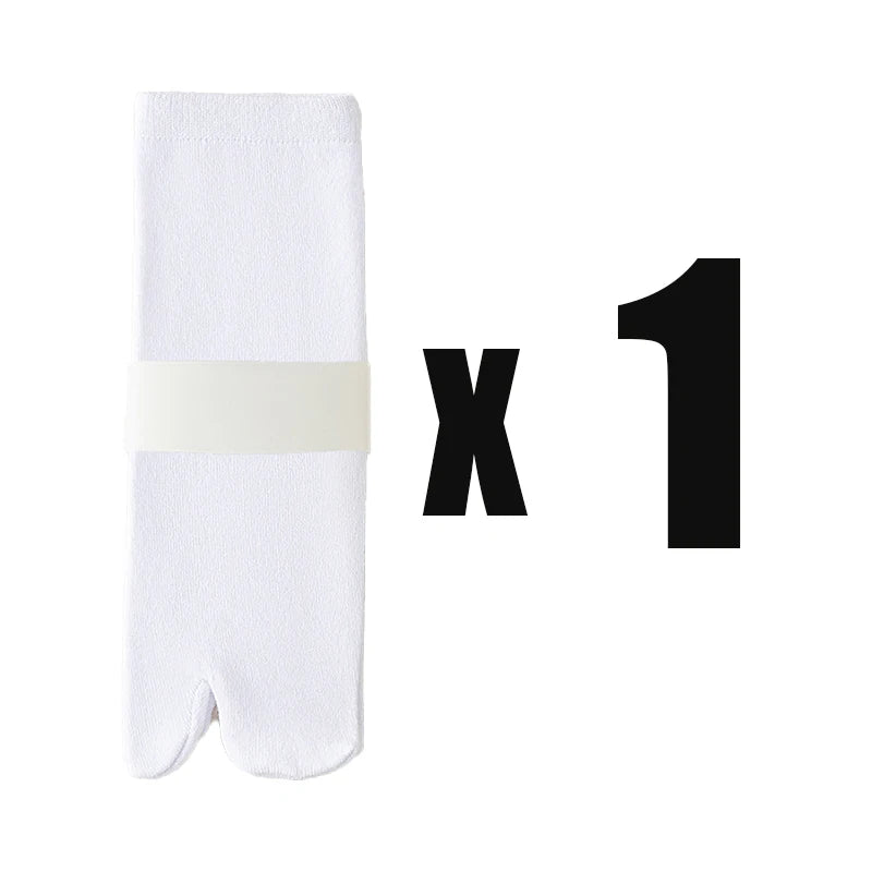 3pairs Unisex Split-Toe Socks Women'S Comfortable Sweat-Absorbent Breathable Two-Toe Sock Easy Solid Color Men'S Boat Sox