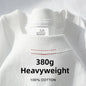 300g Cotton T Shirts Men Short Sleeved Heavyweight Summer Round Neck Loose Breathable Shirt for Men Women Basic Tee