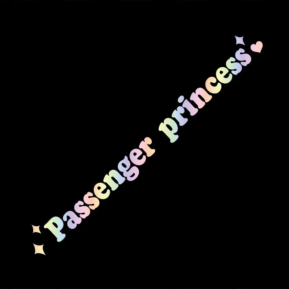 The Text Car Stickers Passenger Princess Interior Decoration Rear View Mirror Fashion Stickers Creative Sport PVC Vinyl Decals