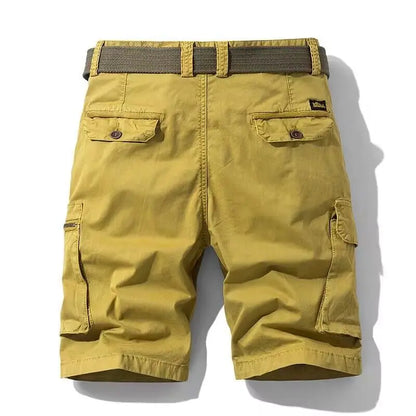 Men Summer Cargo Shorts Casual Tool Shorts High Quality Man Summer Military Multi Pocket Pants Loose Cargo Pants No belts 38