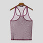 INCERUN Tops American Style Fashion Men Thin Perspective Mesh Vests Sexy Casual Streetwear Male Personality Sleeveless Tank Tops