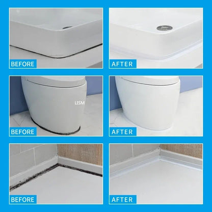Bathroom Shower Sink Bath Sealing Tapes PVC Adhesive Sealing Strips Waterproof Wall Stickers for Bathroom Kitchen Sealant Tape