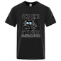 Men's High Quality T-shirt Cotton Blend Funny Cool Cat Printed T-shirt Casual Men Short Sleeve T-shirt for Men T-Shirt Male Top
