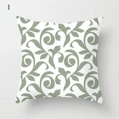 Mint Green Pillowcase Geometric Print Cushion Cover Sofa  Decorative throw pillow cushion covers40x40cm 50x50 45x45
