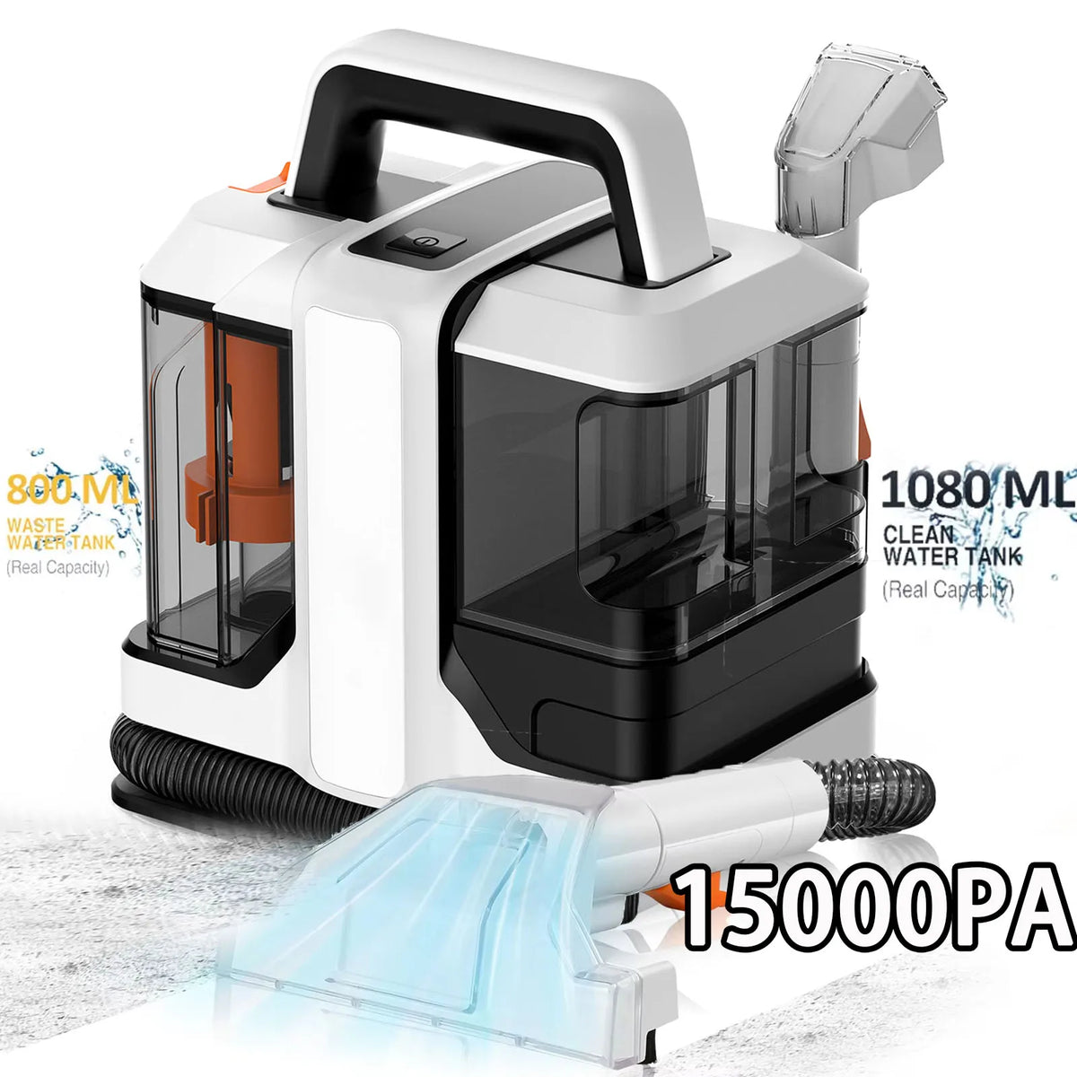 Spot Cleaner 750W 11/15KPa Handheld Carpet Cleaner for Sofa Curtain Spray Suction Integrated Machine Household Clean Machine