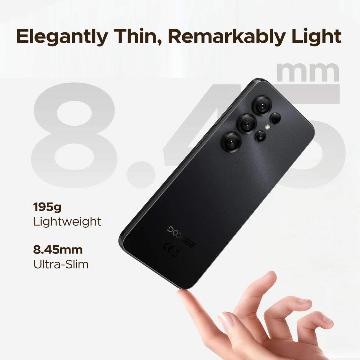 DOOGEE Note56 X Android 16 Smartphone 24GB 64GB 6.56" HD+ Screen 6150mAh Large Battery 8MP+5MP Face Unlock CellPhone